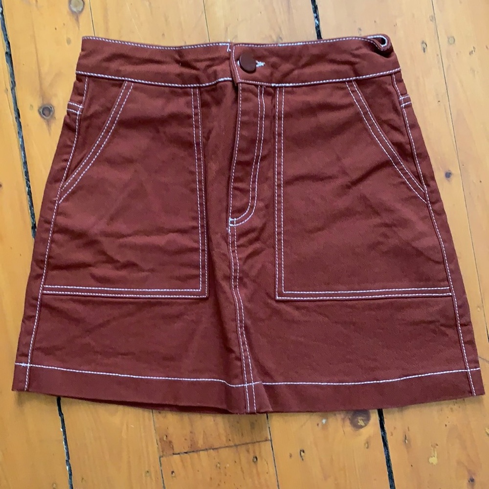 Zara denim skirt.